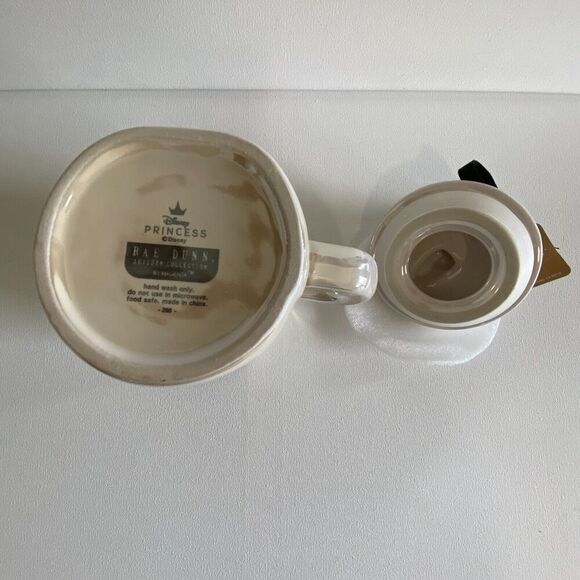 Rae Dunn Mug Disney Princess Iridescent CINDERELLA with Shoe Topper Lid New - Picture 5 of 6